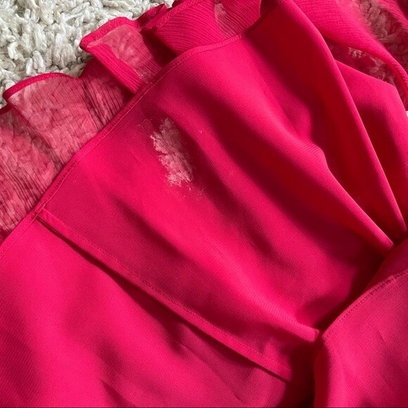 BCBGMaxAzria Rich Pink Coral Strapless Mini Cocktail Dress - Picture 9 of 9